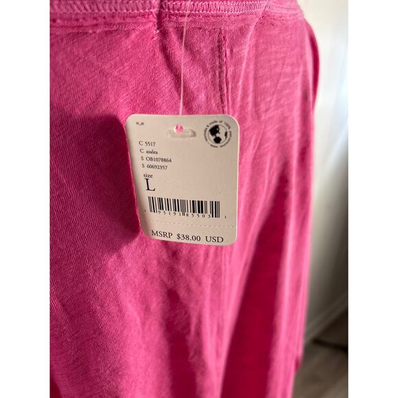 Free People We The Free On My Mind V-Neck Top in Azalea. Size L. NWT - Picture 6 of 9